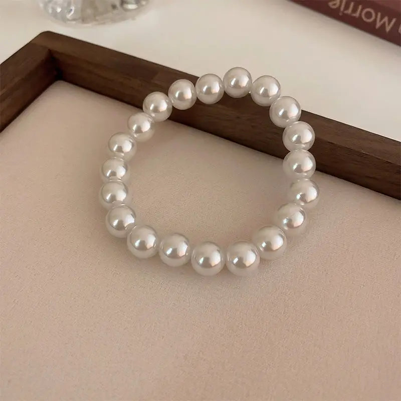 White Faux Bracelet