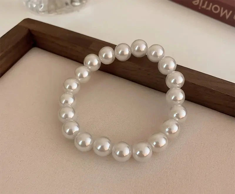 White Faux Bracelet