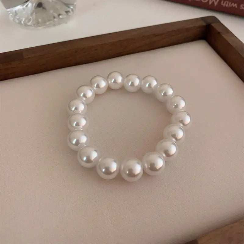 White Faux Bracelet