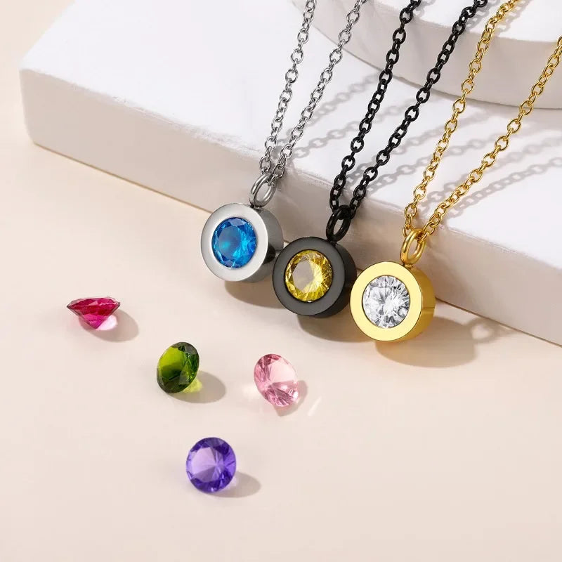Zirconia Birthstone Necklace