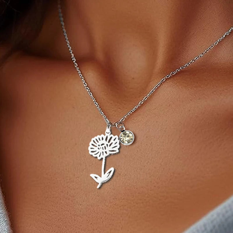 Birth Flower Necklace