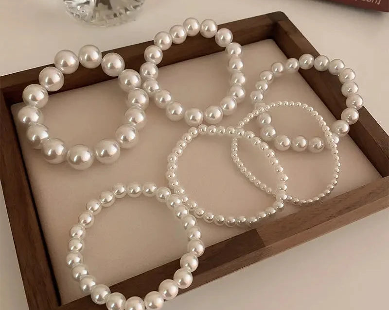 White Faux Bracelet