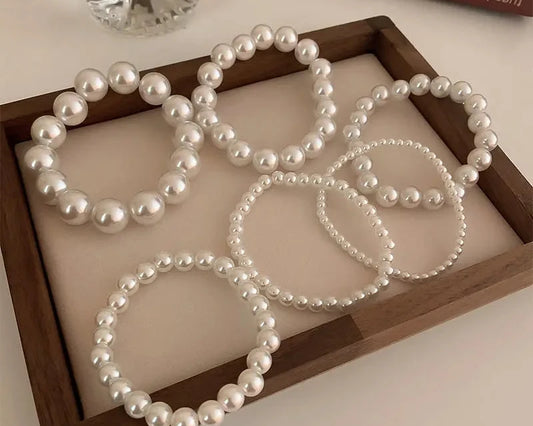 White Faux Bracelet