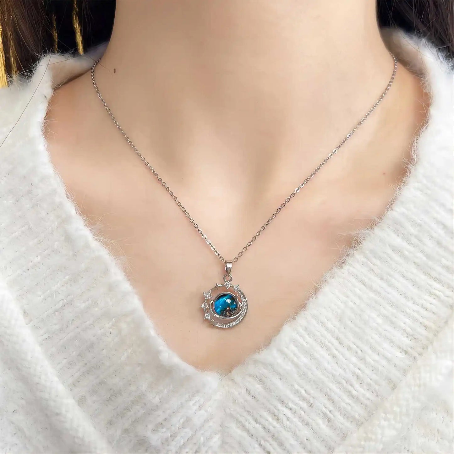 Starry Sky Planet Pendant