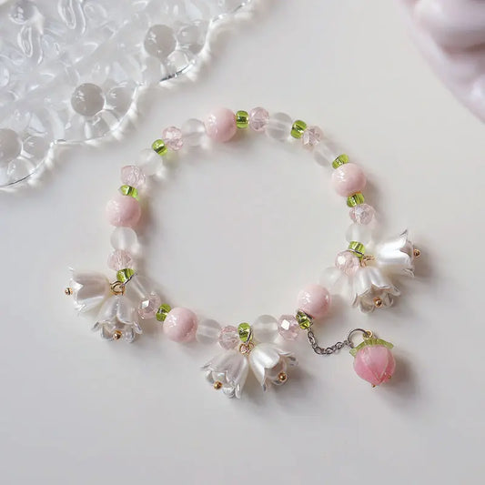 Pearl Lily Tulip Bracelet