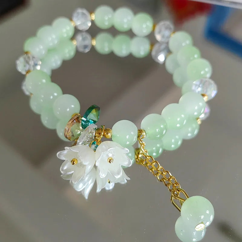Pearl Lily Tulip Bracelet