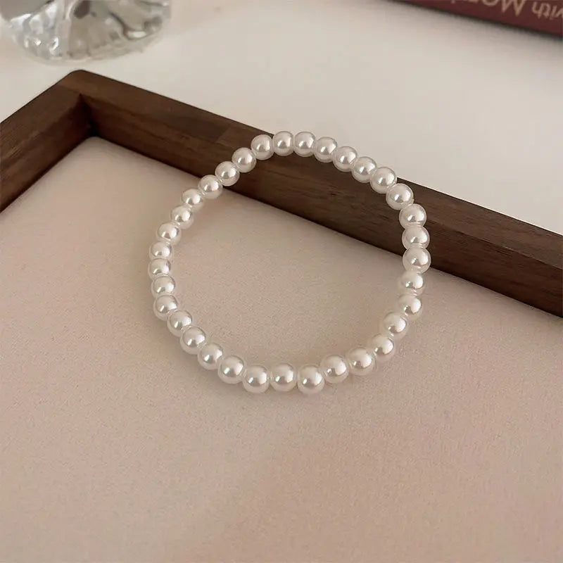 White Faux Bracelet