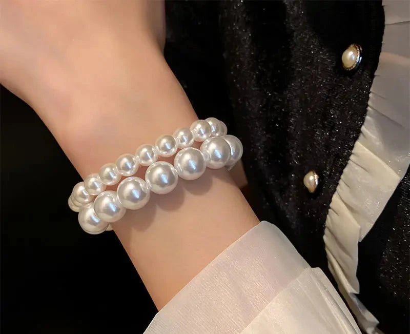 White Faux Bracelet
