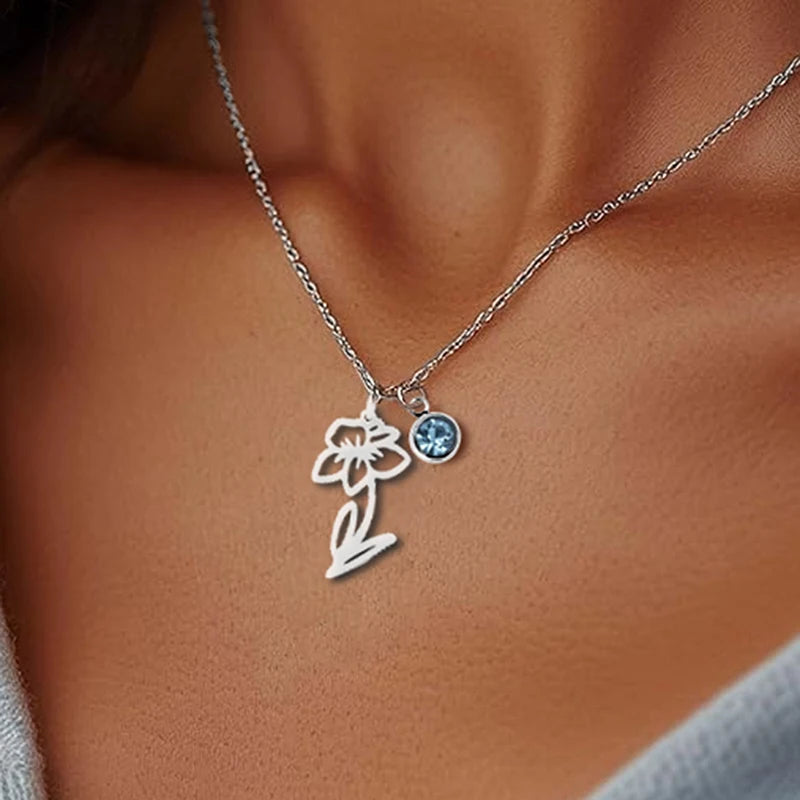 Birth Flower Necklace