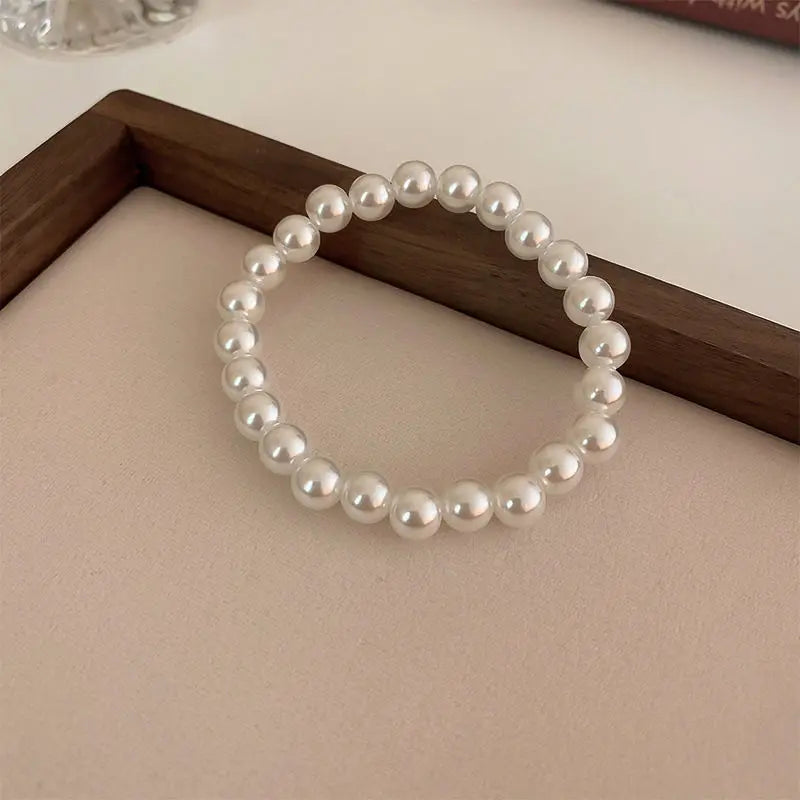 White Faux Bracelet