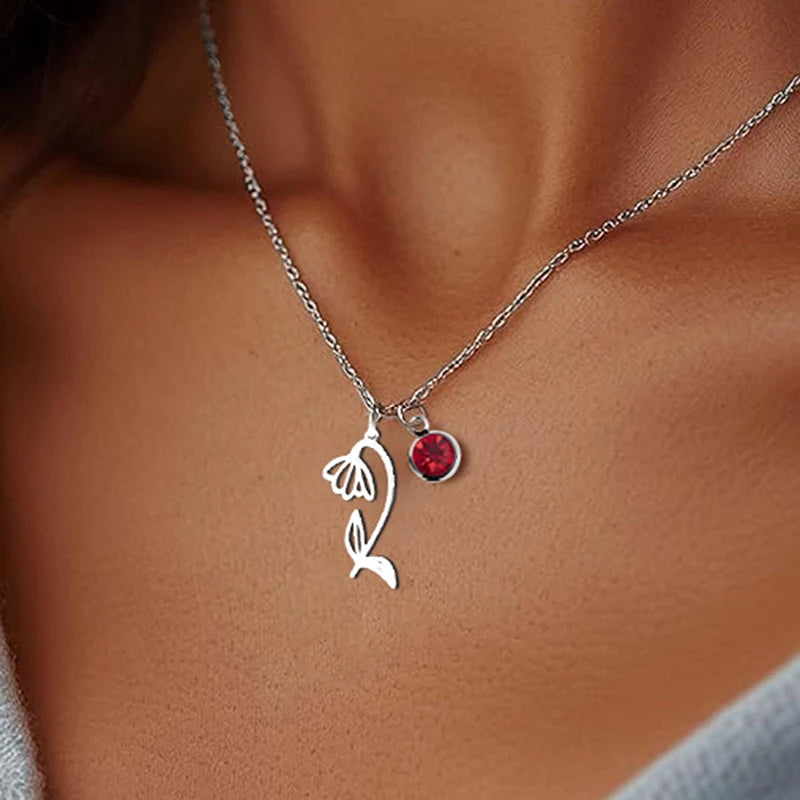 Birth Flower Necklace