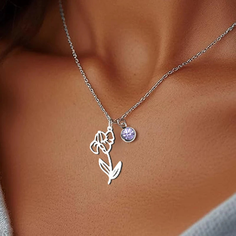 Birth Flower Necklace