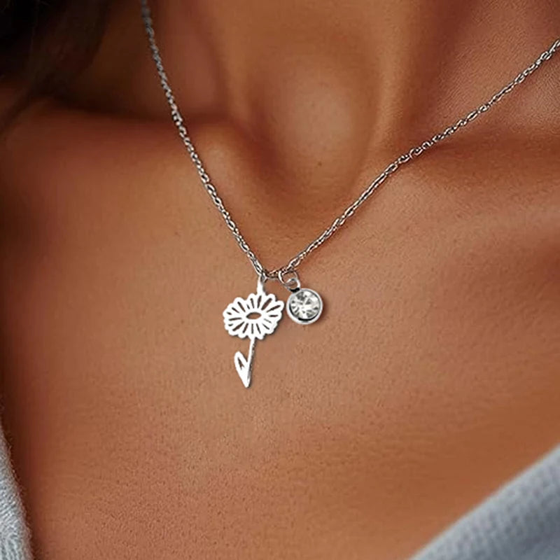 Birth Flower Necklace