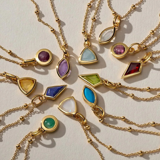 Geometry Birthstone Pendant