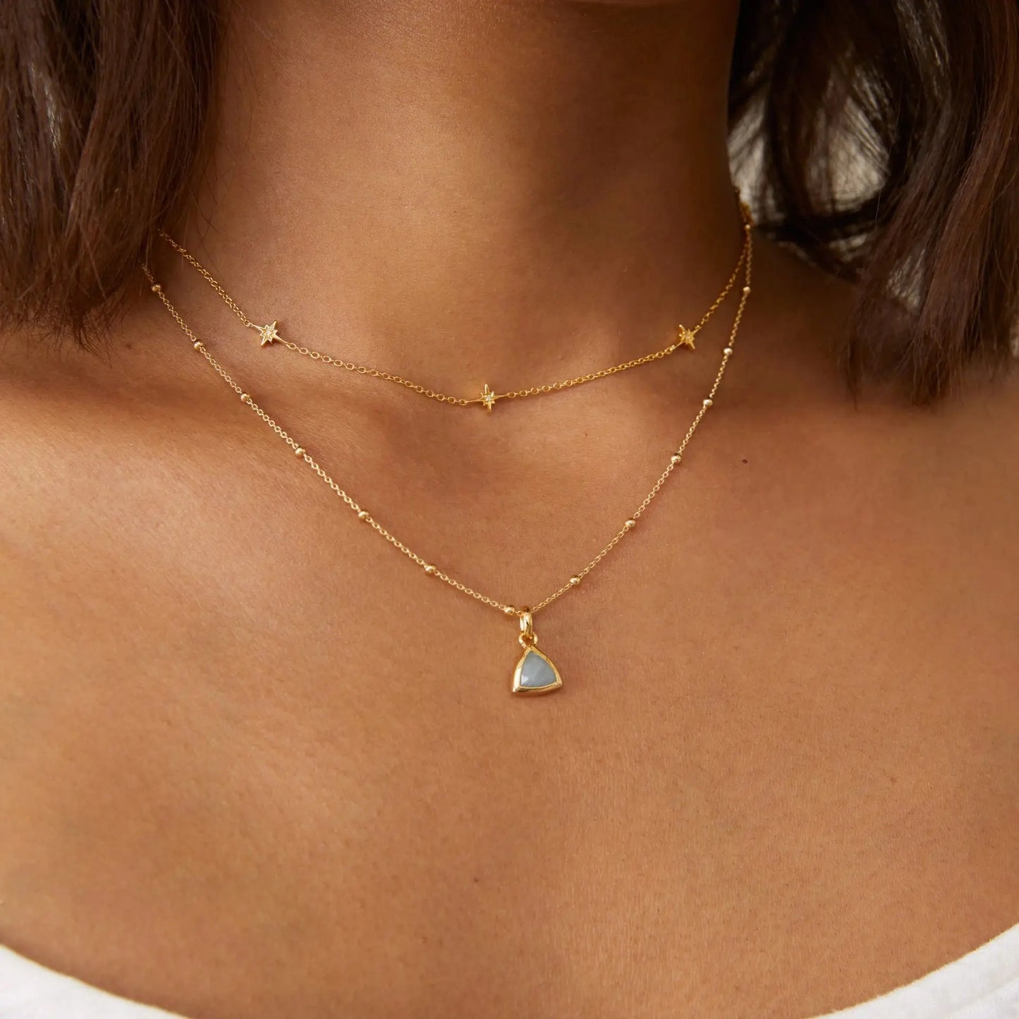 Geometry Birthstone Pendant