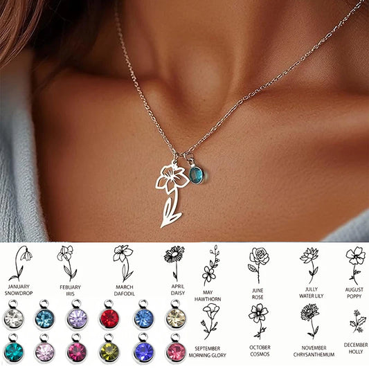 Birth Flower Necklace